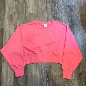 TNA  Airy Fleece Perfect Cropped Crewneck